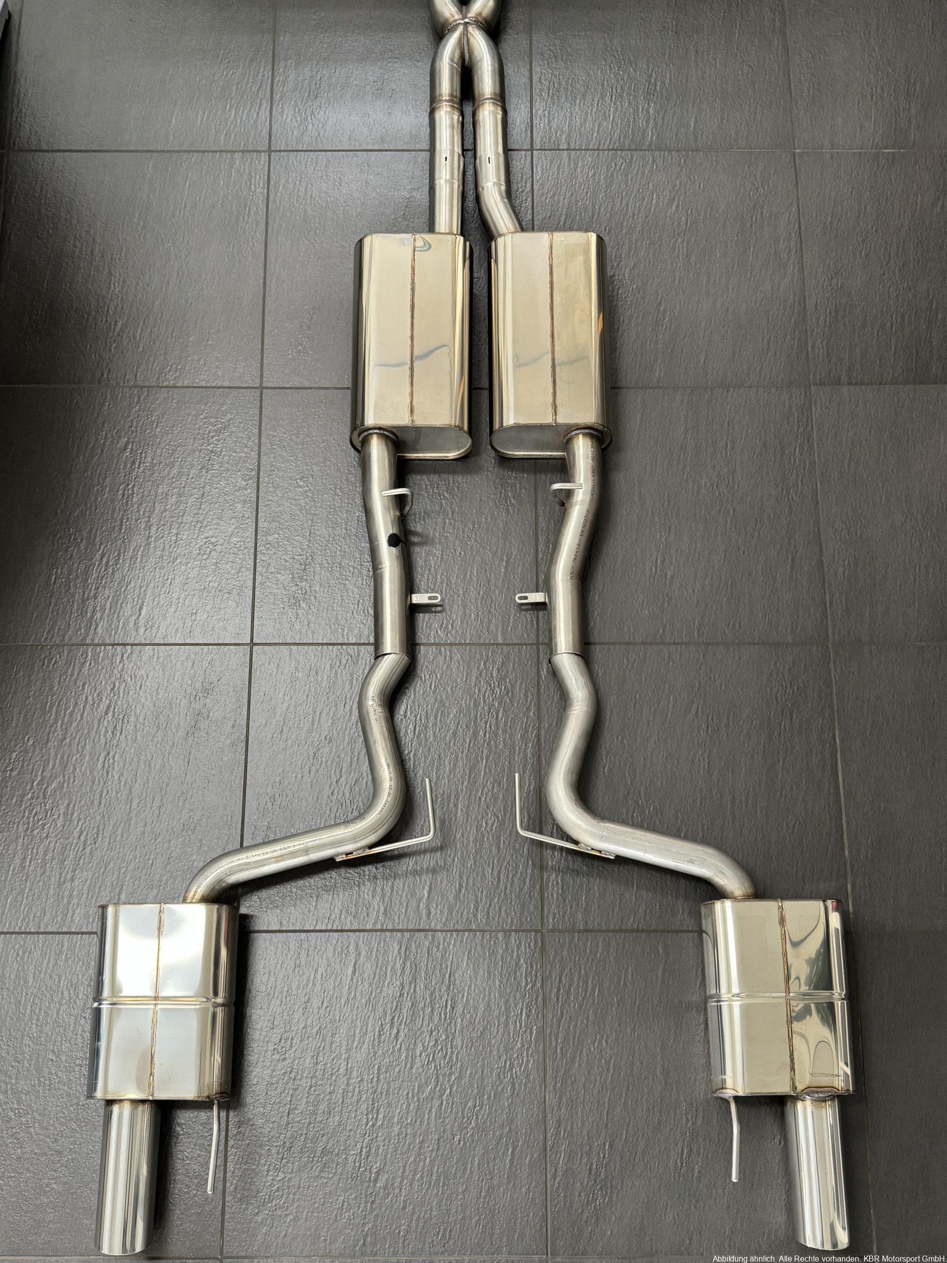 Handgefertigte Edelstahl Auspuffanlage