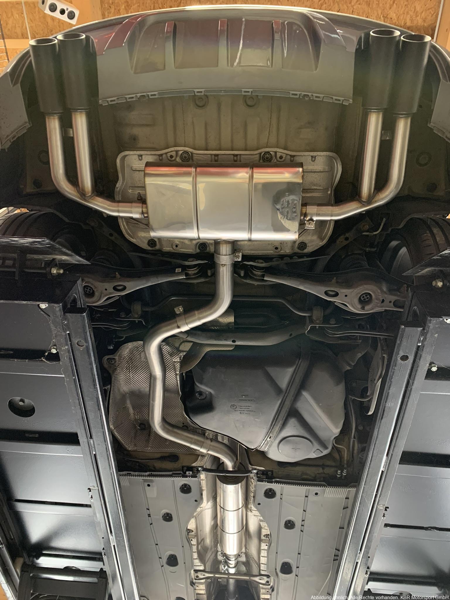 Handgefertigte Edelstahl Auspuffanlage