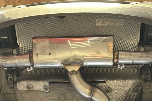 Handgefertigter Edelstahl Auspuff-Endschalldämpfer