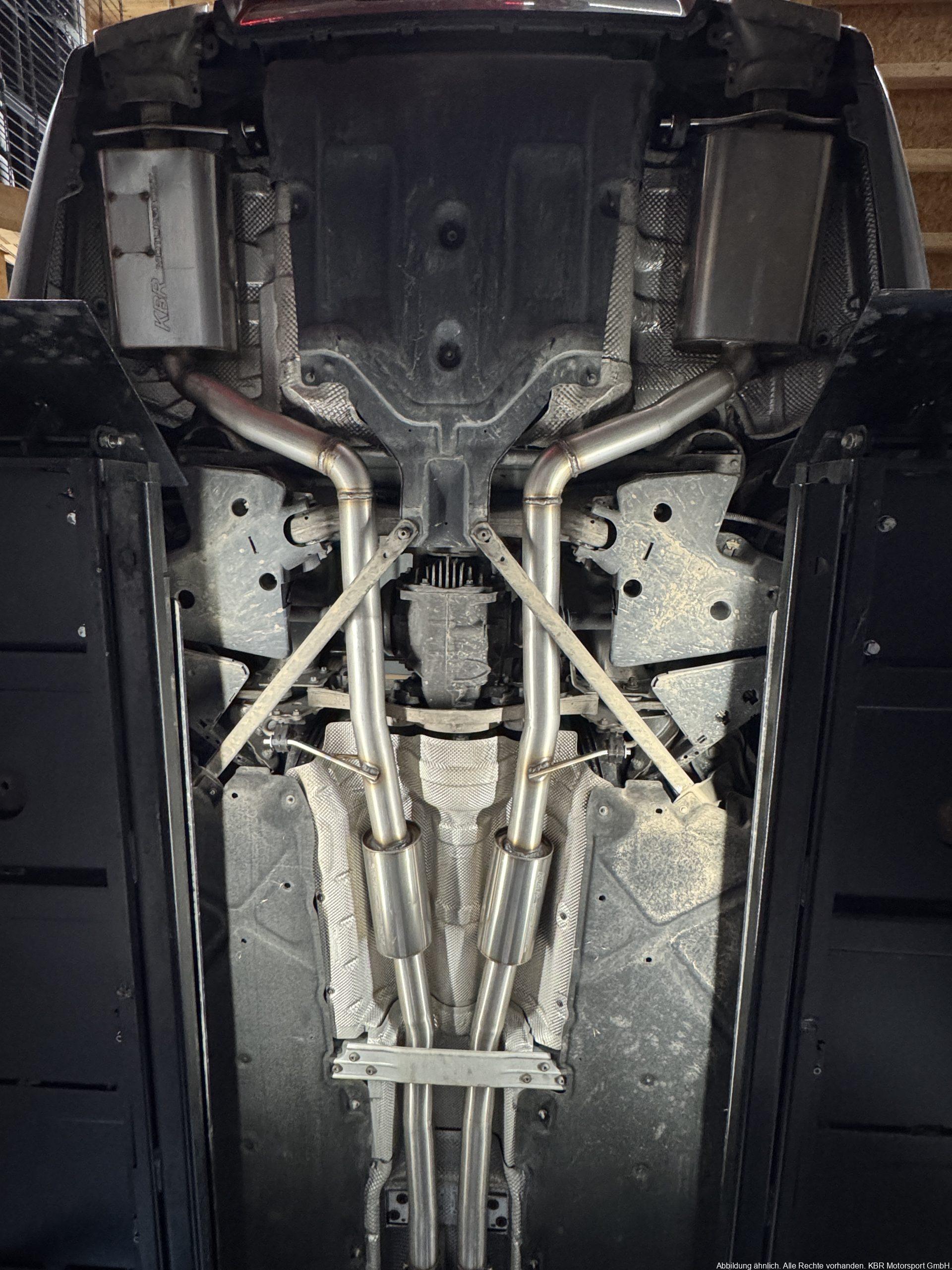 Handgefertigte Edelstahl Auspuffanlage