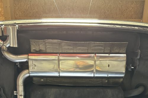 Handgefertigter Edelstahl Auspuff-Endschalldämpfer