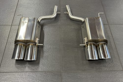 Handgefertigter Edelstahl Auspuff-Endschalldämpfer