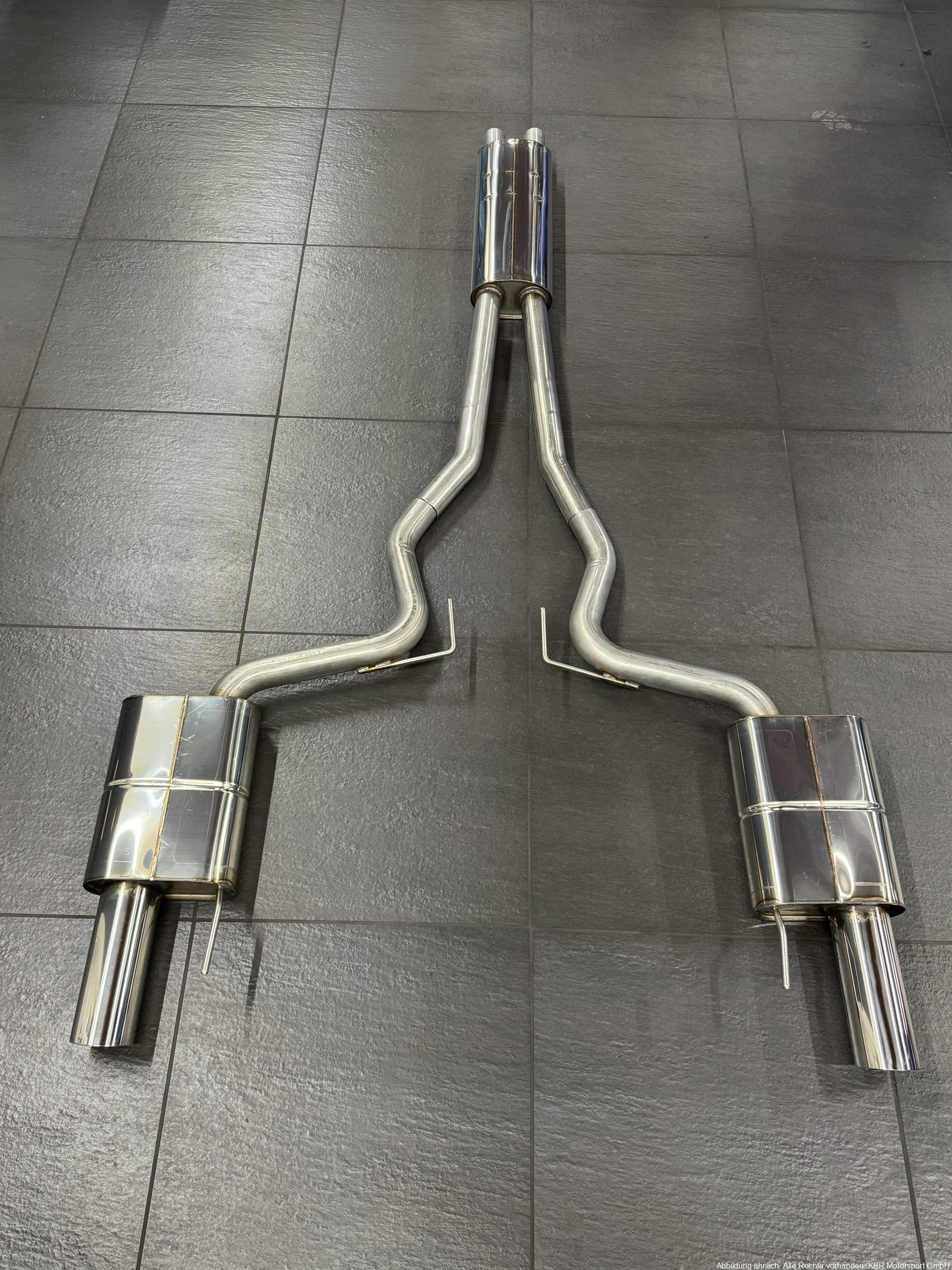 Handgefertigte Edelstahl Auspuffanlage