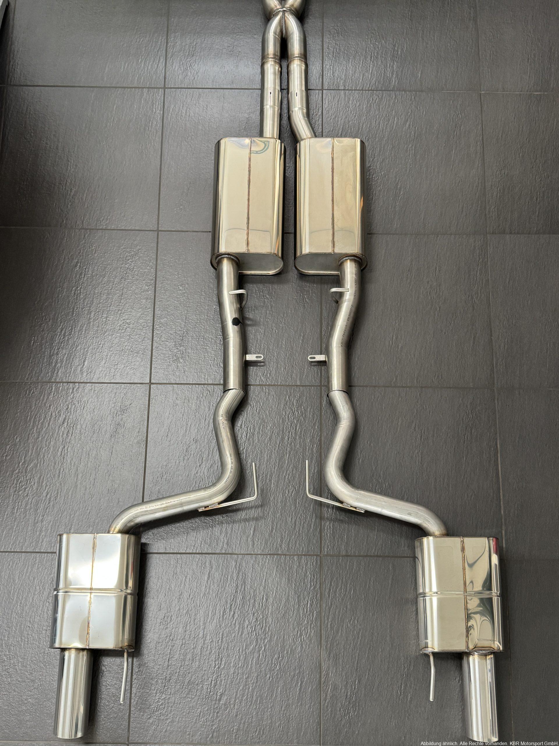 Handgefertigte Edelstahl Auspuffanlage