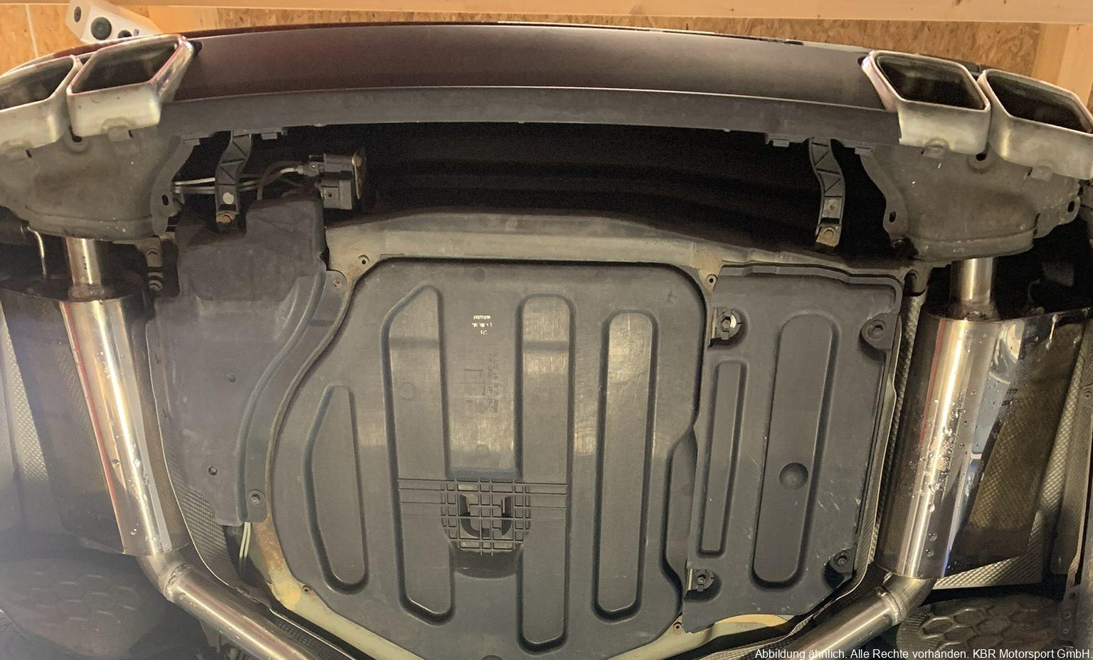 Handgefertigter Edelstahl Auspuff-Endschalldämpfer (Serienendrohre in der Stoßstange)