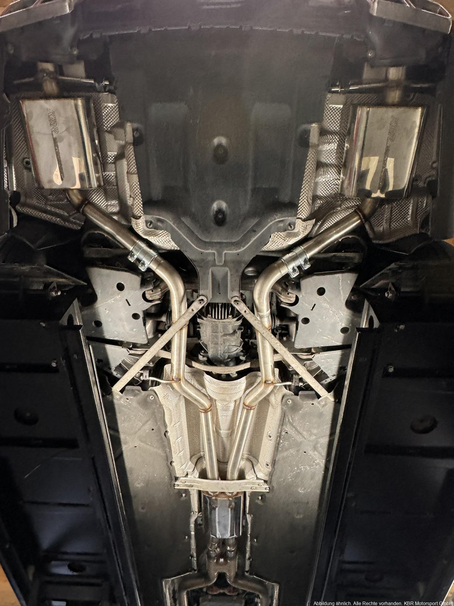 Handgefertigte Edelstahl Auspuffanlage