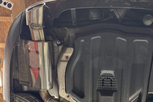 Handgefertigter Edelstahl Auspuff-Endschalldämpfer