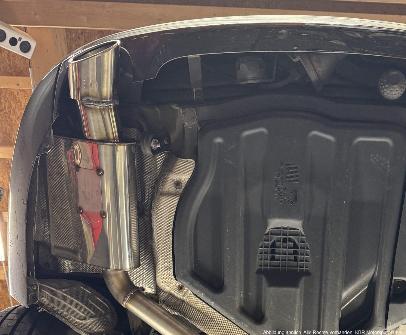 Handgefertigter Edelstahl Auspuff-Endschalldämpfer