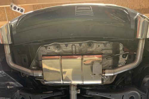 Handgefertigter Edelstahl Auspuff-Endschalldämpfer