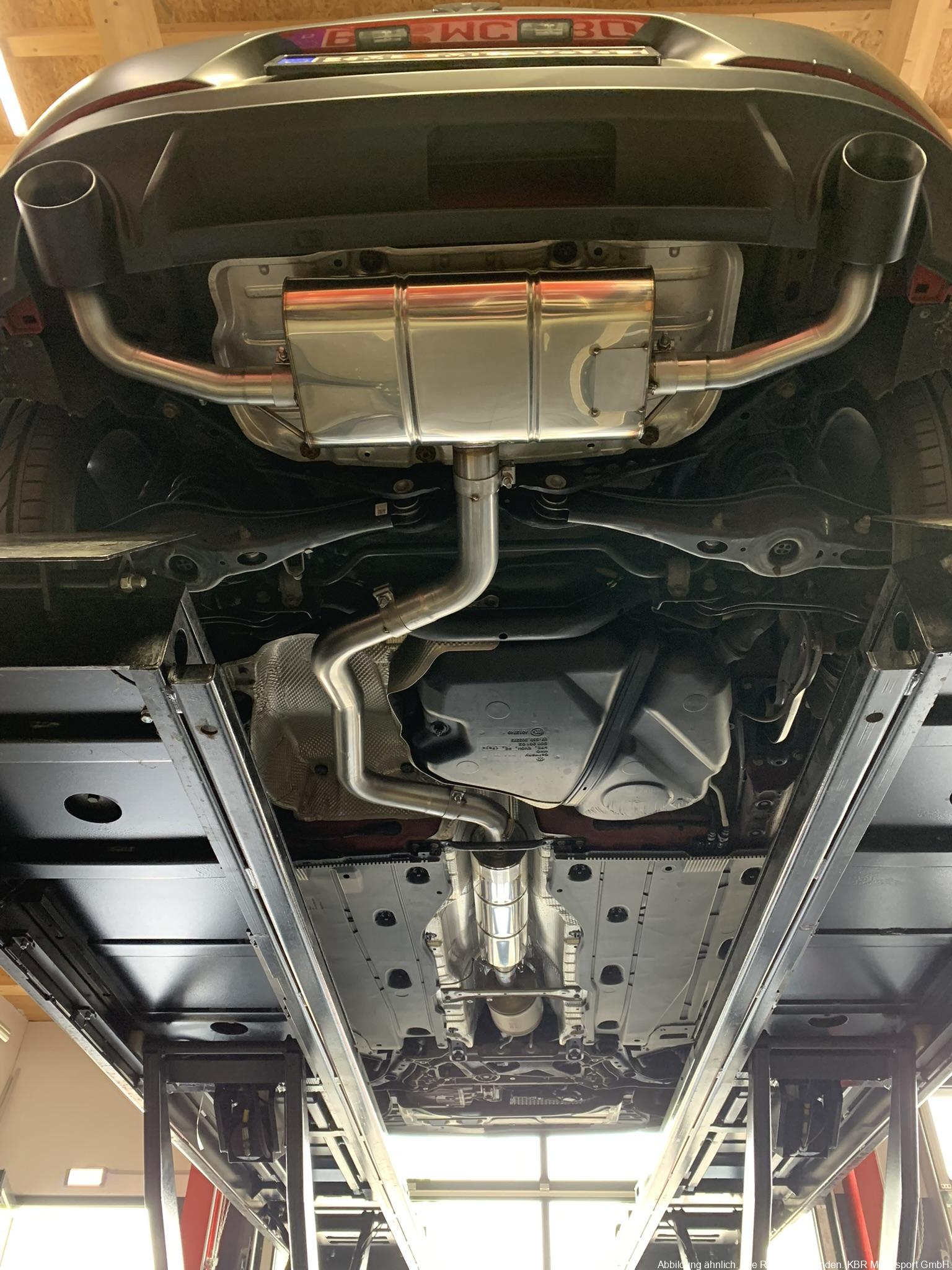 Handgefertigte Edelstahl Auspuffanlage