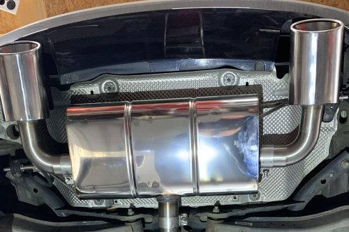 Handgefertigter Edelstahl Auspuff-Endschalldämpfer