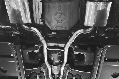 Handgefertigte Edelstahl Auspuffanlage